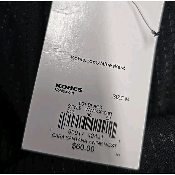 Cara Santana For Nine West Black Sequins Jogger Pants Sz M Festive Glam Holiday - Picture 5 of 9